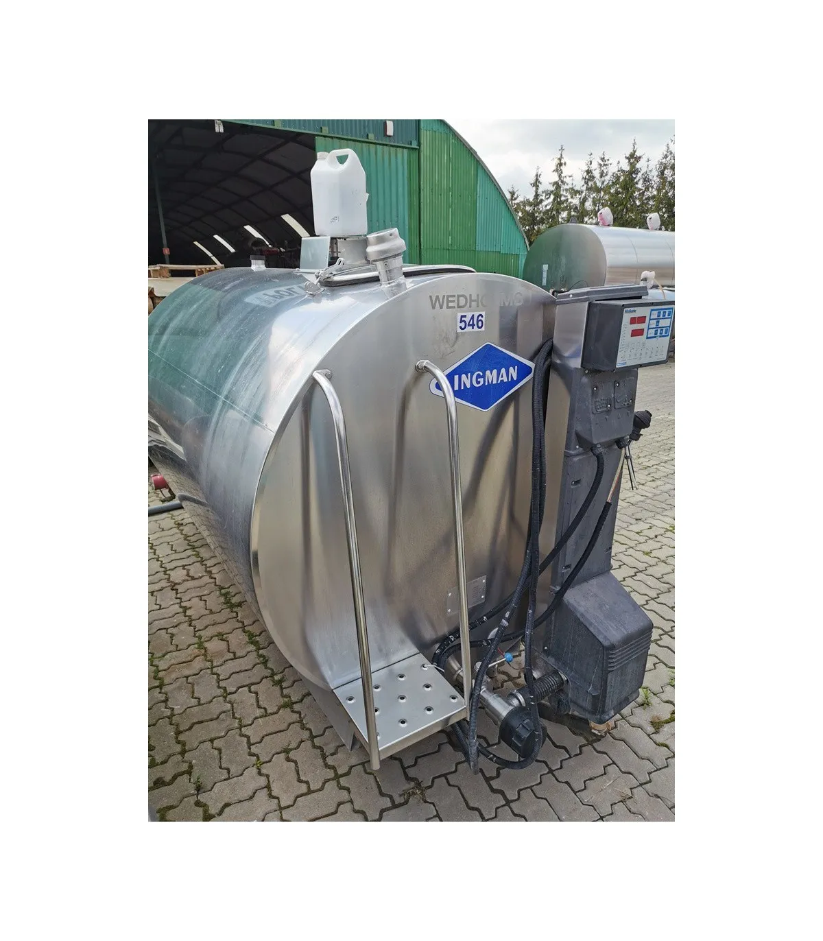 Cysterna zbiornik na mleko używany front