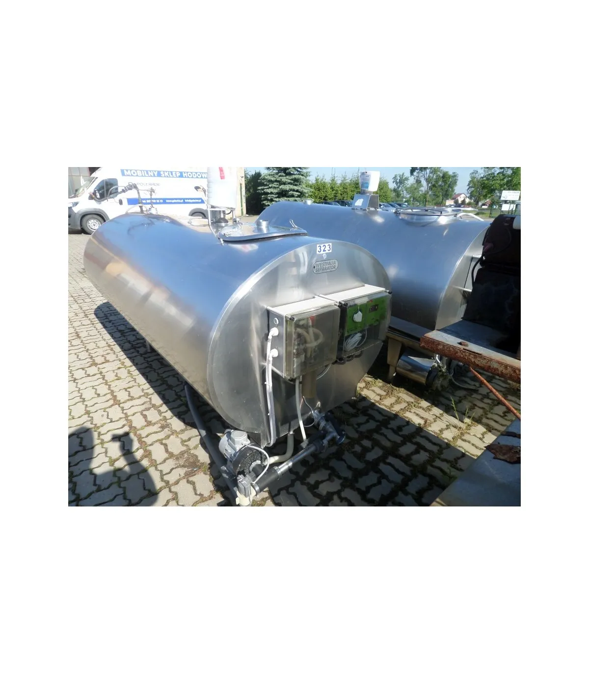 używany zbiornik na mleko schładzalnik