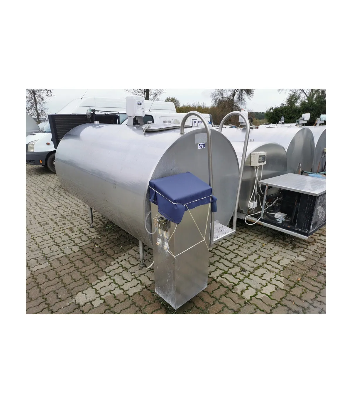 Cysterna zbiornik na mleko używany duży zbiornik