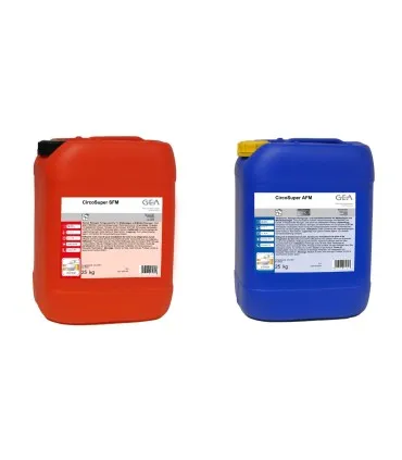 Płyn zasadowy i płyn kwaśny do mycia dojarek i schładzalników mleka GEA 25 kg