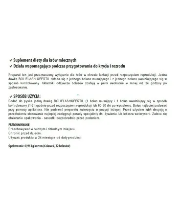 Boliflash FERTIL karton (6 dawek - 12 bolusów)