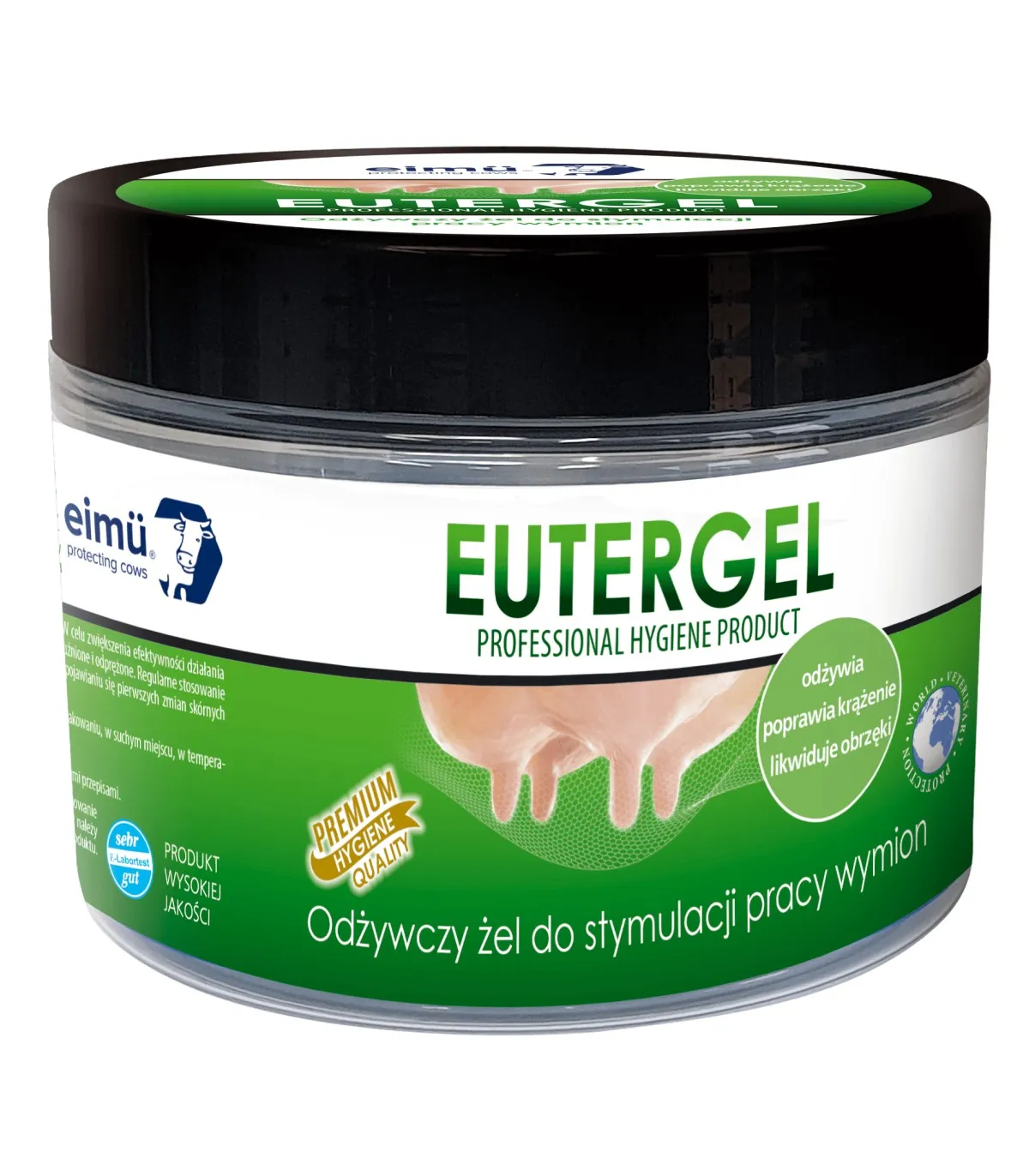 Eutergel 500 ml, odżywczy żel do wymion, poprawia krążenie i likwiduje obrzęki.