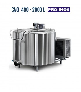 Schładzalniki do mleka CVG 400l, 500l, 600l, 800l, 1000l, 1200l, 1500l, 2000L PRO-INOX