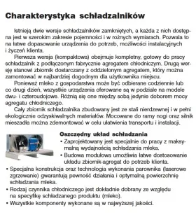 Szczegółowy opis schładzalnika na zdjęciu