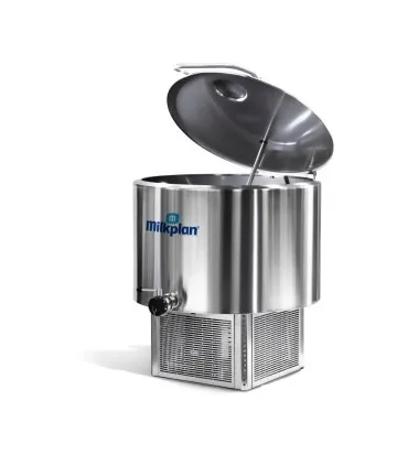 Widok ogólny schładzalnika do mleka Milkplan MPV – zbiornik ze stali nierdzewnej