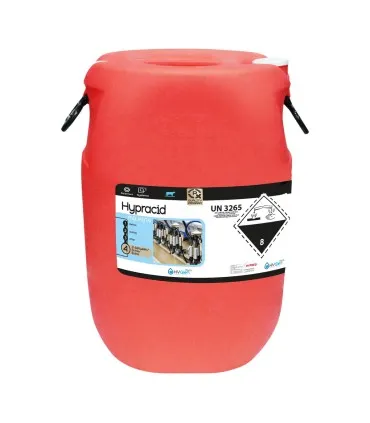 Duży kanister 65kg kwasowego środka do mycia instalacji udojowych, dojarek i schładzalników.