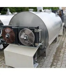 Zbiornik na mleko Japy Kryos 3675L widok agregatu chłodniczego