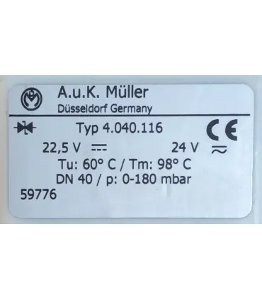 Elektrozawór spustowy Muller DN40 24V NC