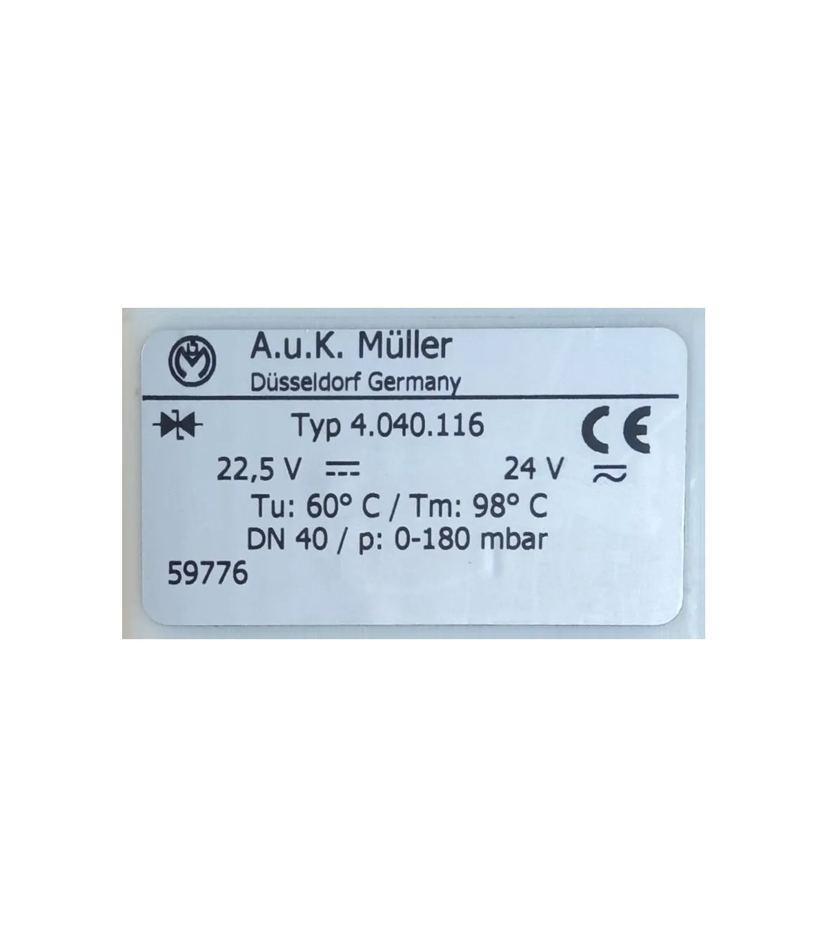 Elektrozawór spustowy Muller DN40 24V NC