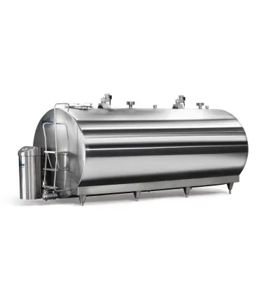 Widok ogólny schładzalnika do mleka Milkplan MPPO 10000L – zbiornik zamknięty inox