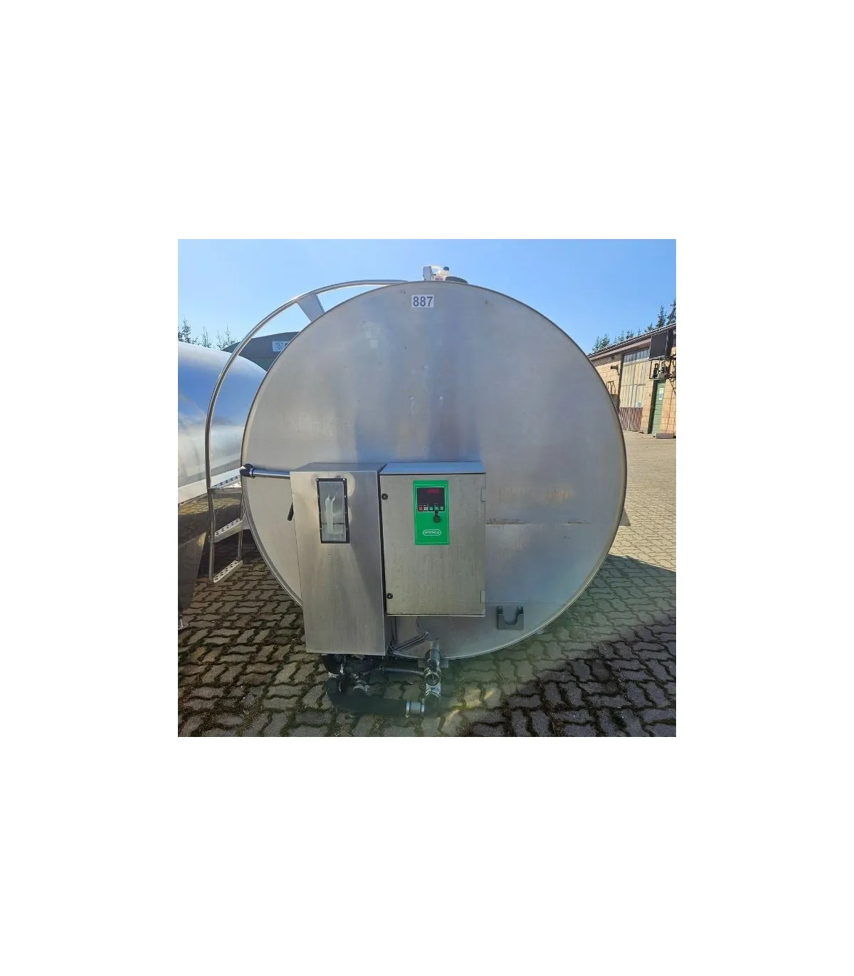 schładzalnik do mleka 6000L JAPY Kryos – widok z przodu