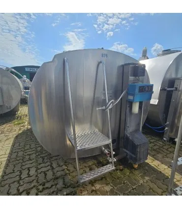 Frontowy widok zbiornika Alfa Laval HCA 5000L – przed regeneracją