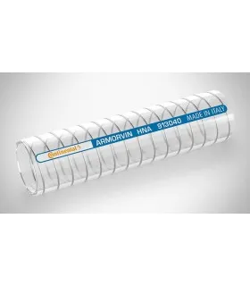 Przewód przeźroczysty PVC ze zbrojeniem metalowym