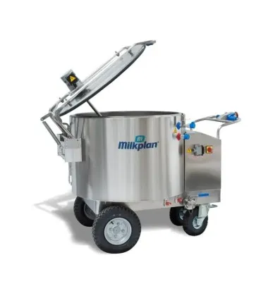 Taksówka mleczna MP MilkCab Milkplan z otwartą pokrywą