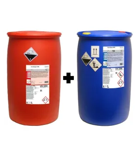 GEA CircoSuper SFM oraz GEA CircoSuper AFM w beczce 240 kg - Płyny do mycia schładzalników oraz dojarek.