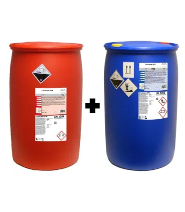 GEA CircoSuper SFM oraz GEA CircoSuper AFM w beczce 240 kg - Płyny do mycia schładzalników oraz dojarek.