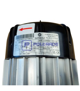 Tabliczka znamionowa pompy SIREM PB80K1B - dane techniczne