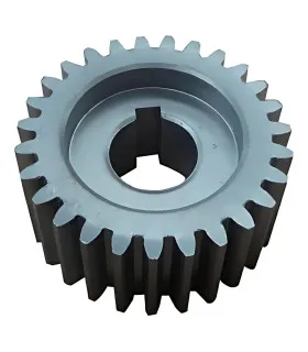 Stalowe koło wylotowe typu D – 27 zębów, moduł 1, proste uzębienie, 30 obr./min, z klinem