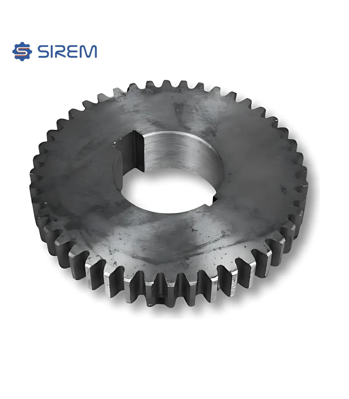 Widok z dołu na specyficzną piastę stalowego koła zdawczego SIREM typ N, 035305-ORI