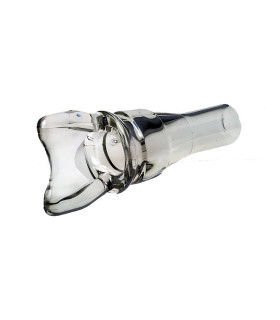 Przezroczysty wziernik kubka udojowego ze skrzydełkami marki GEA Westfalia.