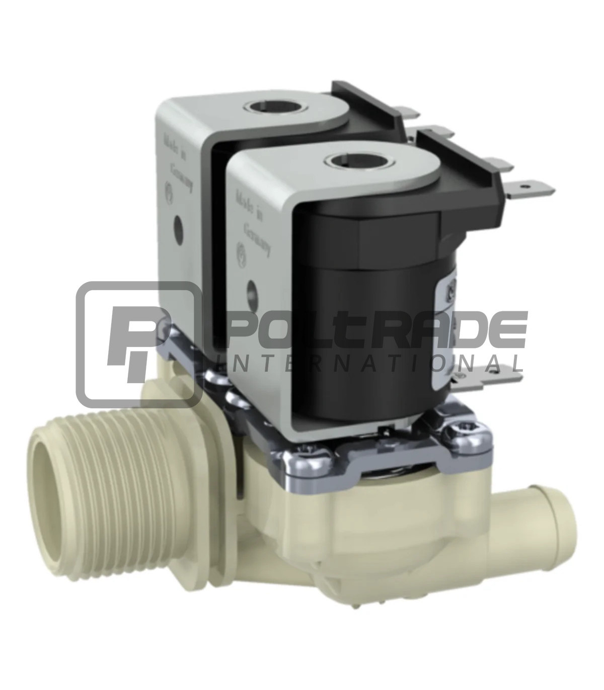 Podwójny Elektrozawór Muller do wody 24V Ø13mm (68003) - grafika renderowana