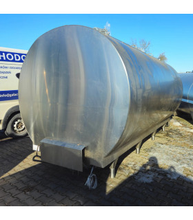 Tył schładzalnika bez układu chłodniczego w zregenerowanym schładzalniku do mleka Mueller 15000L