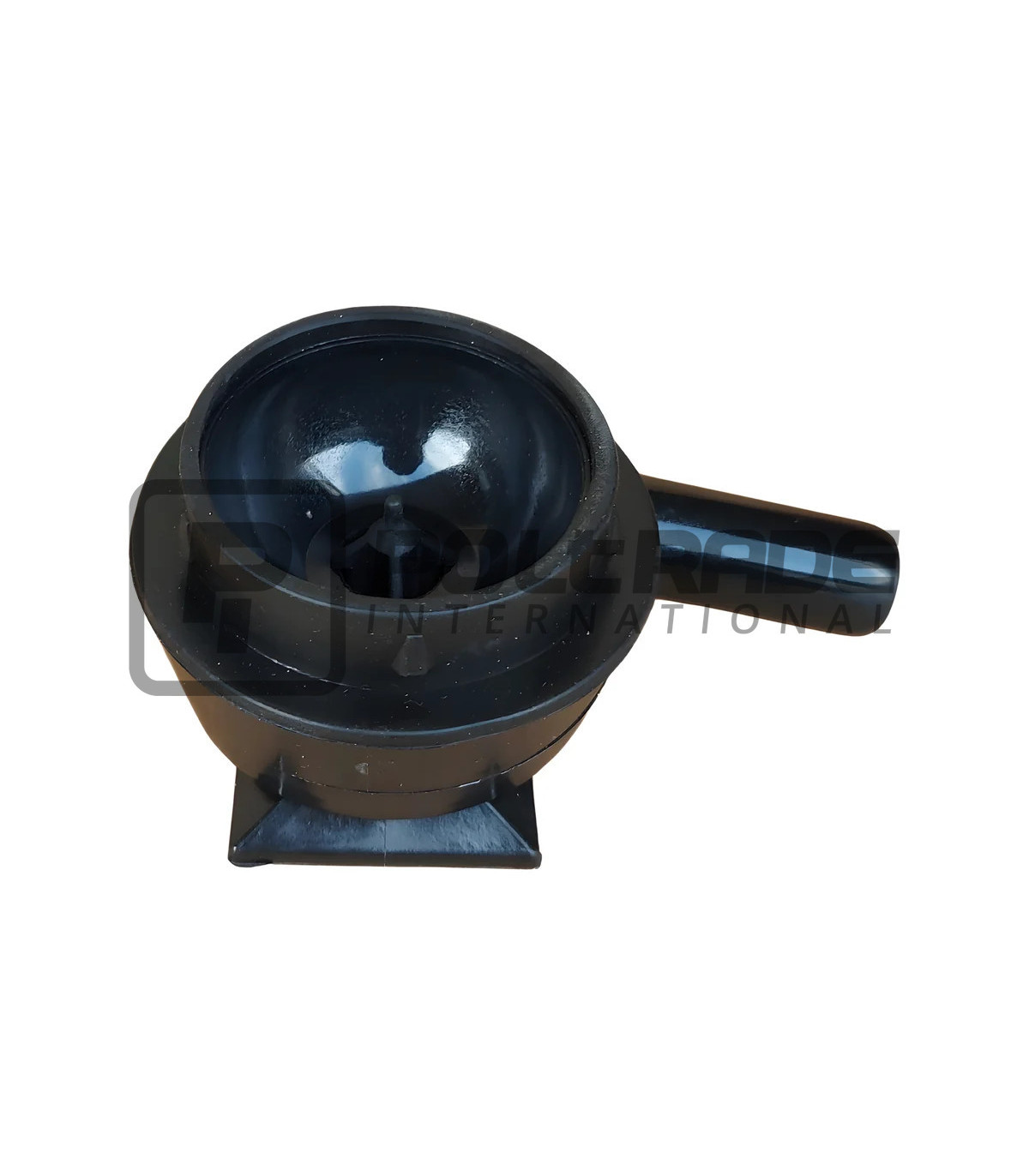 Plastikowy adapter do pulsatora na konwię widok z boku