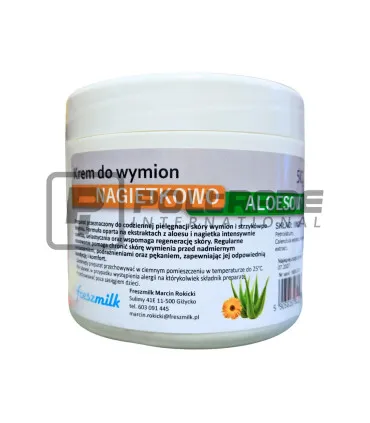 Krem do wymion nagietkowo-aloesowy 500ml do pielęgnacji strzyków