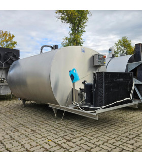 Zamknięty zbiornik na mleko DeLaval 5000L z układem myjącym