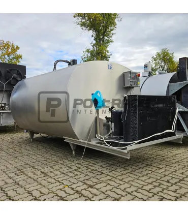 Zamknięty zbiornik na mleko DeLaval 5000L z układem myjącym