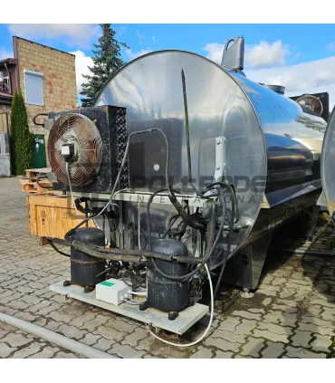 Zamknięty zbiornik na mleko JAPY Kryos 3600L na 4 udoje