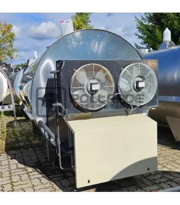 Zamknięty zbiornik na mleko JAPY 3100L wersja KOMPAKT 4 udoje