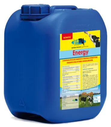 Energy 25 kg - suplement witaminowy dla krów, poprawia kondycję i wspomaga zdrowie.