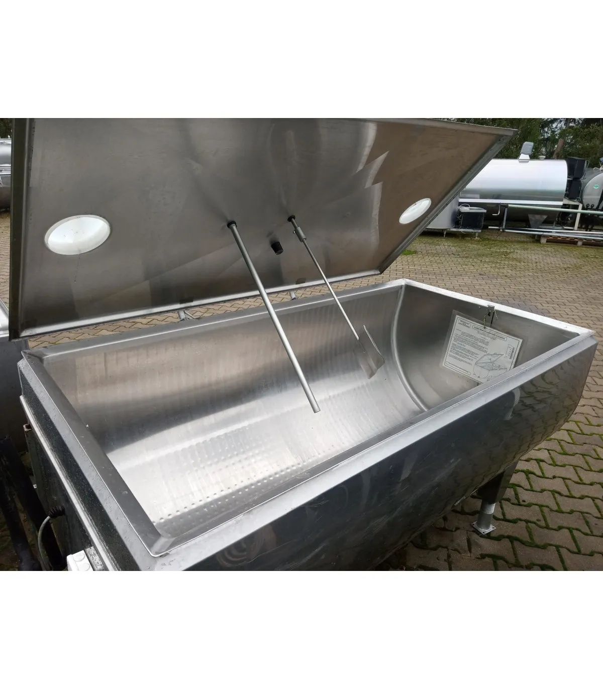 Zbiornik wanna na mleko otwarty Serap