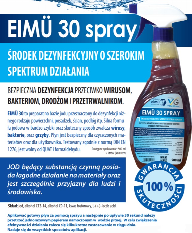 Płyn do dezynfekcji EMU 30 spray