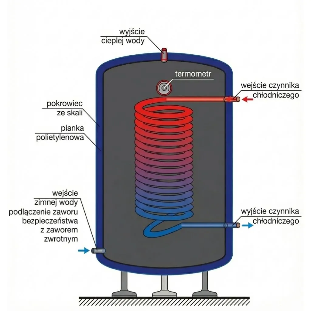 Budowa odzysku ciepła - schemat