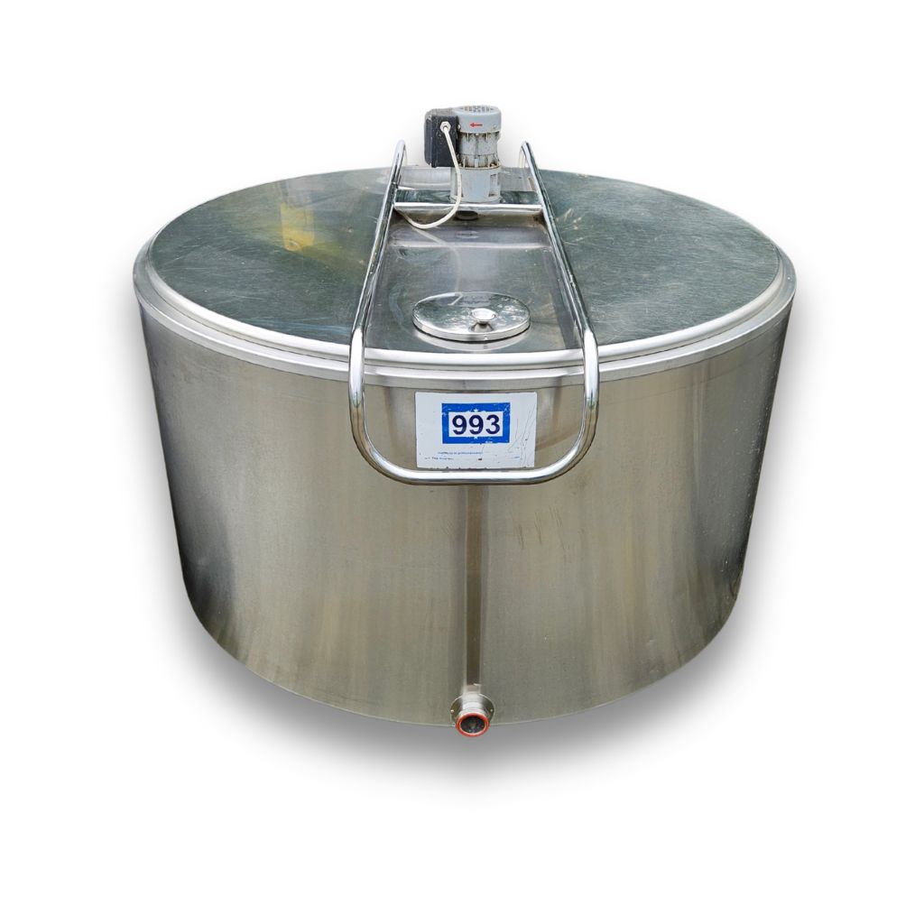Używane schładzarki do mleka – otwarte okrągłe zbiorniki