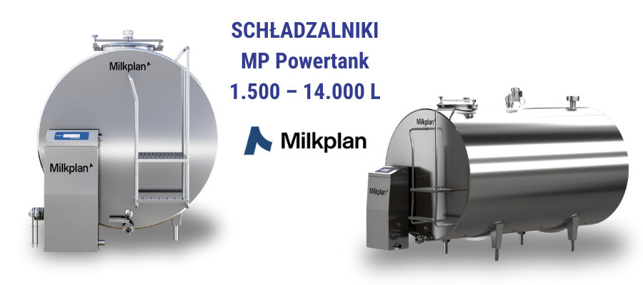Nowe schładzalniki do mleka zamknięte - MILKPLAN - MPP